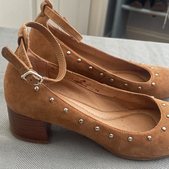 Montana Mary Jane women's shoes camel color suede size 8m - Picture 6 of 15